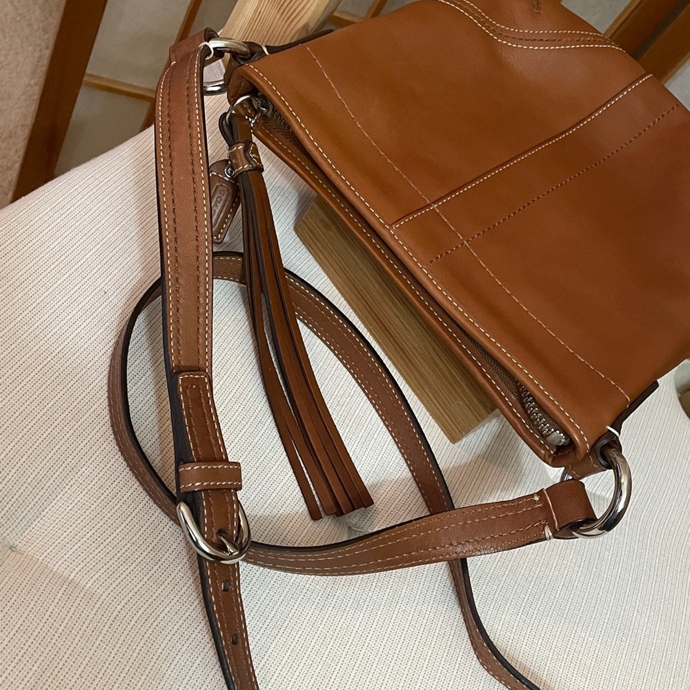 Coach Small SoHo Crossbody Bag in Tan - Picture 11 of 17